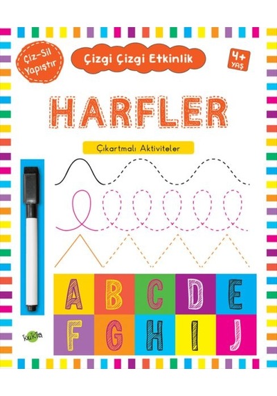 Çizgi Çizgi Etkinlik - Harfler 4+ Yaş - Qhdh-618831