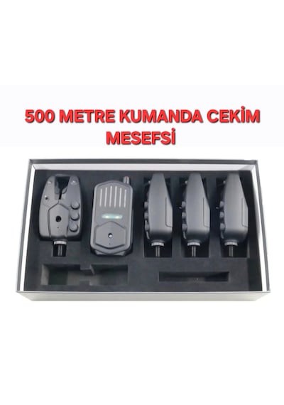 Sazan Yemleme Tekne Ve Botu Olta Alarm Sistemi 4+1 Kumanda Cekim Msf 500 Metre Su Geçırmez Yüksek
