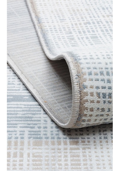 Modena Mdn 02 Cream Blue Şık Ve Modern Sıkı Dokuma Hav Toz Vermez