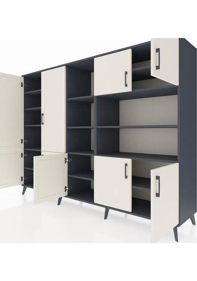 Hyperion Dolap 14 Raflı 9 Kapaklı 220x44x163 Antrasit-aytaşı/antr Antrasit-aytaşı/antrasit Hyperion Dolap 14 Raflı 9 Kapaklı 220x44x163 Antrasit-aytaşı/antr Antrasit-aytaşı/antrasit