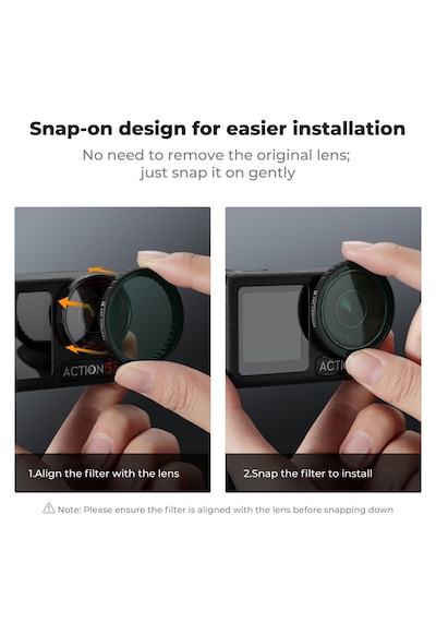 K&f Concept Djı Osmo Action 3/4/5 Pro Cpl Filtre
