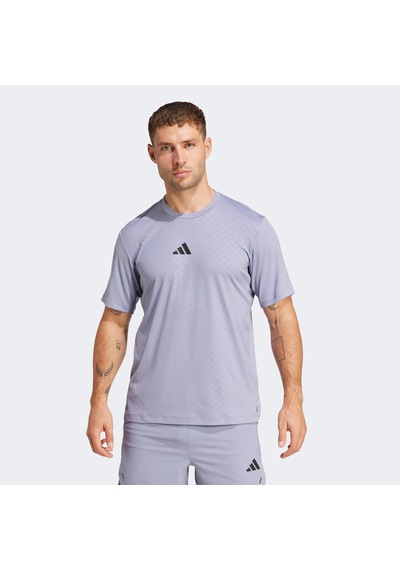 Adidas Power 3 Stripes Erkek Mor Antrenman T-shirt Jı8216 Mor