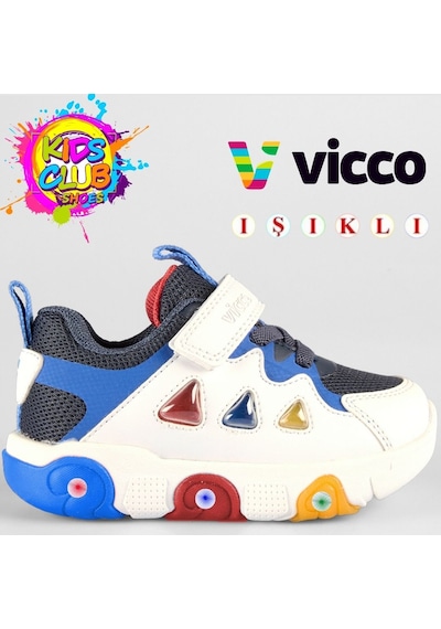 Vicco Phonex Işıklı Ortopedik Çocuk Spor Ayakkabı Lacivert