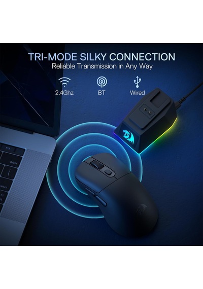 M998 Hafif Kablosuz Oyun Faresi, Rgb Manyetik Şarj Yuvası, Bt/2.4g Kablosuz/kablolu Optik Fareler, 24000 Dpı, Pc/mac İ Genel