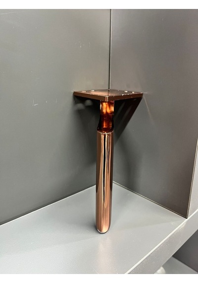 Zarif Metal Ayak 14cm Rose Koltuk Dolap Komidin Şifonyer Modern Tv Ünite Ayağı Mobilya Puf Rose
