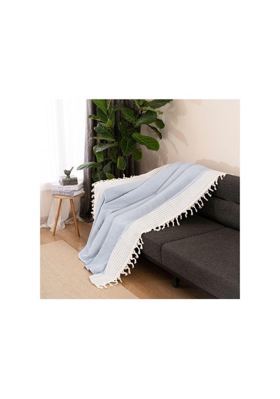 Tr Naturel Koltuk Örtüsü/şalı Açık Mavi Açık Mavi 170 X 210 Diğer