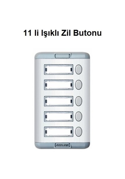 11 Li Işıklı Zil Butonu