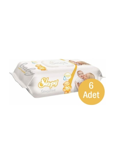 Sleepy Sensitive Islak Mendil 6x90'lı Tekli