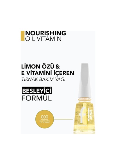 Nourishing Oil Vitamin Limon Özü & E Vitamini İçeren Tırnak Bakım Yağı