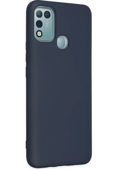 Newface İnfinix Hot 10 Play Kılıf Nano İçi Kadife Silikon - Lacivert