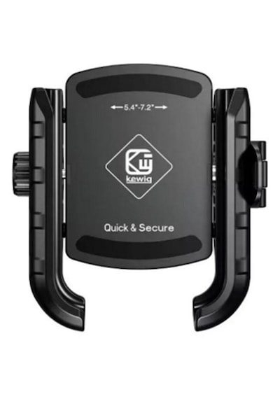 Kewig Quick&secure Titreşim Modüllü Telefon Tutucu Gidon Ve Ayna Bağlantılı Siyah