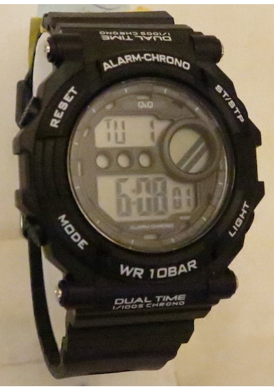 Q&Q Dijital-Silikon Erkek Kol Saati(M136J002Y)WR10BAR-ALM