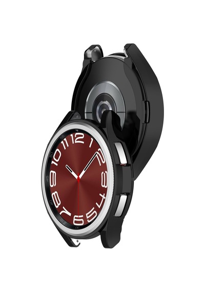Samsung Galaxy Uyumlu Watch 6 47mm Kasa Ekran Koruyucu 360 Tam Koruma Kılıf Kapak