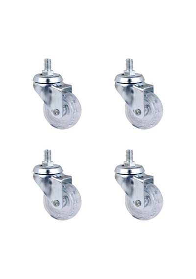 Furç Vidalı Bilyalı Teker - 20x50 - Şeffaf Hks188 - 4 Adet Hmngoxxtptprp Diğer