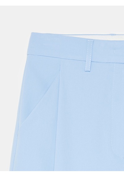 Dilvin 72282 Pens Detaylı Geniş Paça Pantolon-mavi