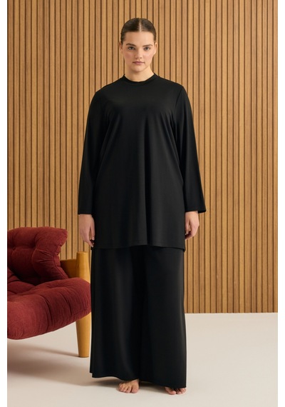 Aker Rayon Pijama Altı Siyah Siyah