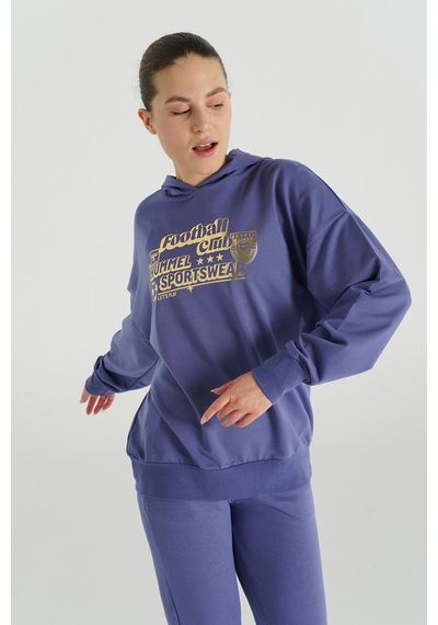 Hummel Albına Oversıze Hoodıe 922135-9963 Mor