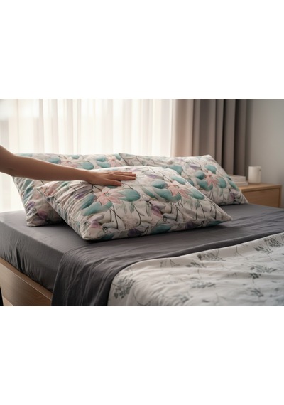 Artunhome Poplin Dijital Baskılı Yastık Kılıfı Seti 2 Adet 50x70 Cm %100 Pamuk Art20120038 Çok Renkli