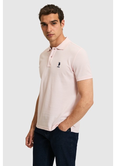 U.S. Polo Assn. U.s. Polo Assn. Erkek Açık Pembe Tişört Basic 50322304-vr078 Acık Pembe