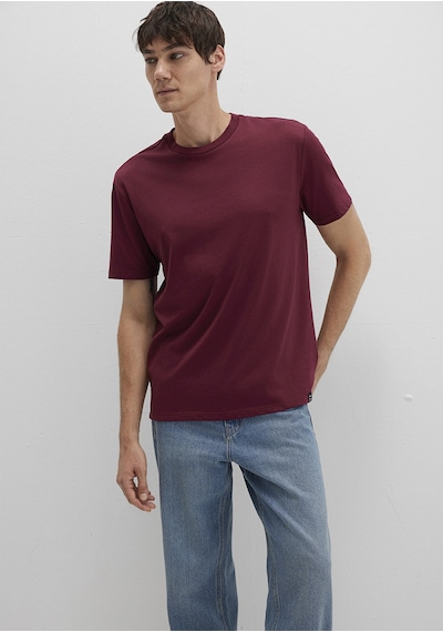 Mavi - Etiket Detaylı Bordo Basic Tişört 0611824-70394 Bordo