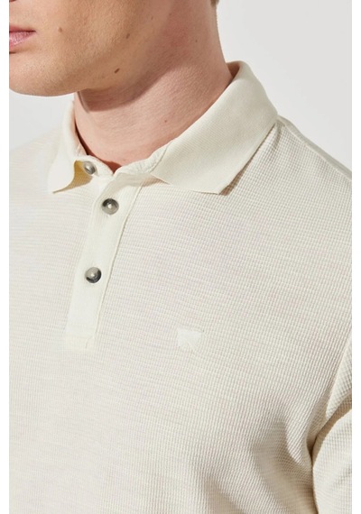 Wrangler Erkek Polo T Shirt W231325104 Krem