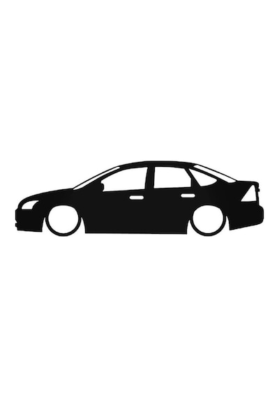 Focus Mk1 Sedan Basık Kasa Sticker Kelebek Cam Yapıştırması