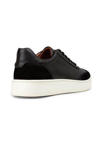 Deery Erkek Siyah Hakiki Deri Sneaker Ayakkabı - 04407msyhe01