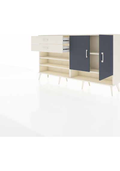 Arges Konsol 4 Raflı 2 Çekmeceli 2 Kapaklı 176x30x99 Aytaşı-antrasit/aytaşı Antrasıt/aytası - Aytası Arges Konsol 4 Raflı 2 Çekmeceli 2 Kapaklı 176x30x99 Aytaşı-antrasit/aytaşı Antrasıt/aytası - Aytası