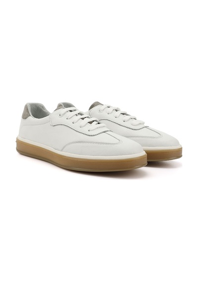 Gönderi(R) Gönderi R Erkek Beyaz Bağcıklı Hakiki Deri Comfort Sneaker Ddma83842188 Beyaz