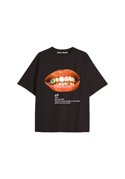 Kalic Studio Grillz Tee - T-shirt Siyah