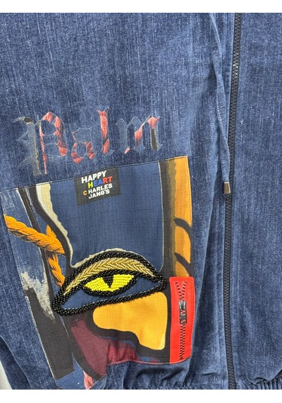 ALANYAXXL Büyük Beden Kadın Picasso Desenli Göz Aplikeli Boncuk İşlemeli Kapüşonlu Fermuarlı Pamuklu Twill Dokuma 50-52 Beden Alt Üst Takım Mavi ALANYAXXL Büyük Beden Kadın Picasso Desenli Göz Aplikeli Boncuk İşlemeli Kapüşonlu Fermuarlı Pamuklu Twill Dokuma 50-52 Beden Alt Üst Takım Mavi
