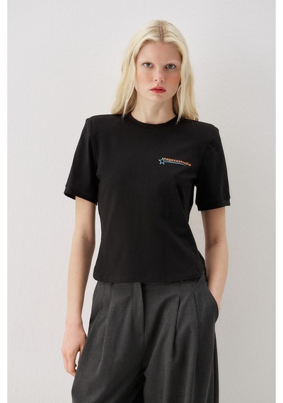 Sagaza Studio Ss6180 Kısa Kol T-shirt SIYAH