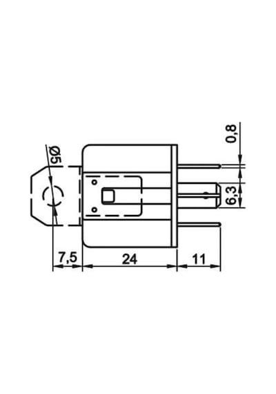 12V 40A Mini Röle 4 Terminalli Toz Korumalı Elo 700140102