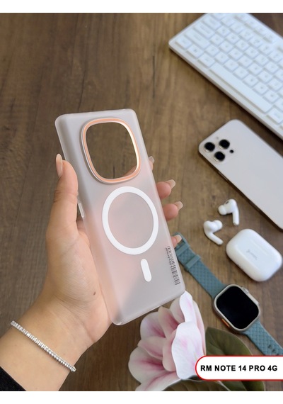 Redmi Note 14 Pro 4g Magsafe Uyumlu Mat Sert Klein Kılıf Beyaz
