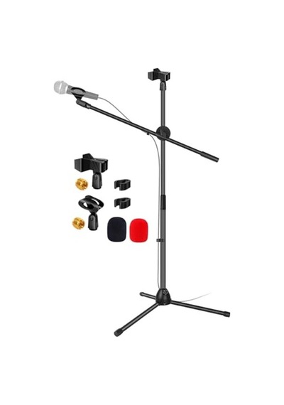 Ayarlanabilir Tripod Mikrofon Standı, 2 Mikrofon Tutar