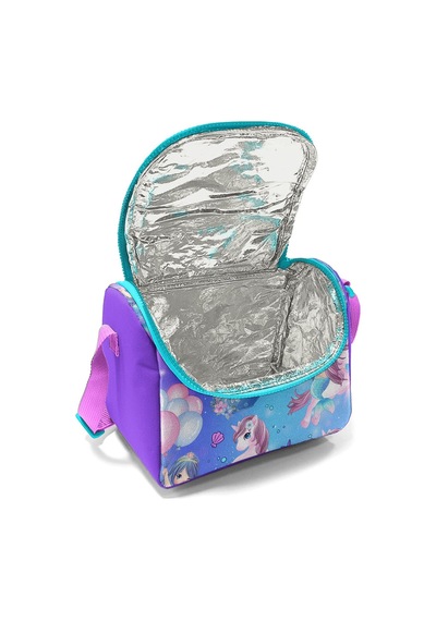 Coral High Kids Mor Pembe Unicorn Deniz Kızı Desenli Thermo Beslenme Çantası 11890