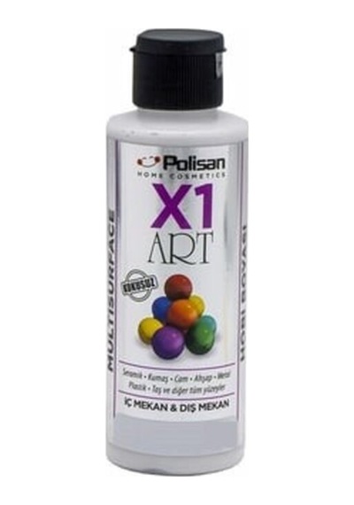 X1 Art Hobi Boyası 0026 Vernikli Siyah Orkide 120 Ml Çok Renkli
