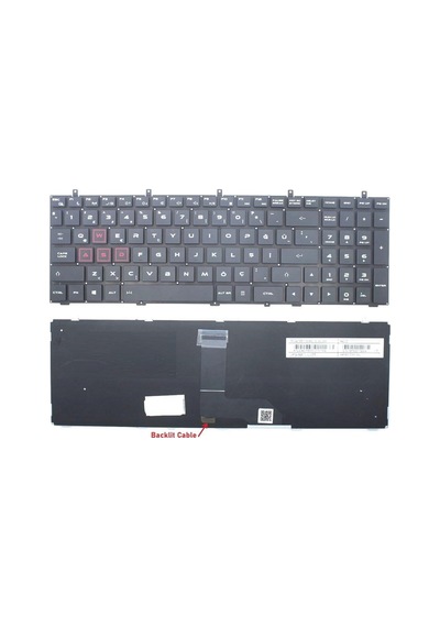Casper Excalibur G860.7700-d690x Notebook Klavyesi, Laptop Tuş Takımı Siyah Tr Işıklı