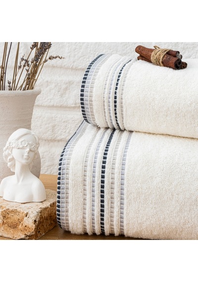 Schafer Home Rosy Armürlü Havlu 70x140 Cm 1 Parça-krem Krem
