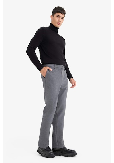 Defacto Kumaş Pantolon Tailored Regular Fit Normal Kesim Basic Düz Cepli Düz Paça D3707AX25WN Antrasit