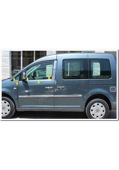 Woc Chrome Vw Caddy Krom Cam Çıtası 2004-2014 4 Parça Paslanmaz Ç