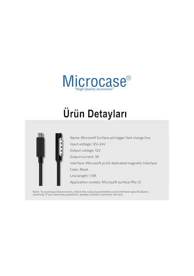 Surface Pro 1-2 Type-c Pd Manyetik Şarj Kablosu 150 Cm - Al4144 Surface Pro 1-2 Type-c Pd Manyetik Şarj Kablosu 150 Cm - Al4144