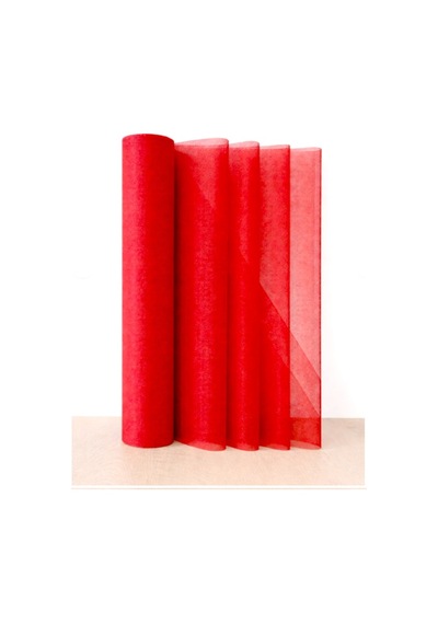 Kırmızı İran Grek Tül Parti Dekor Süsleme Tülü 70cm 30m Kırmızı 3+