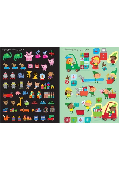 Santa's Elves Sticker Book Usborne