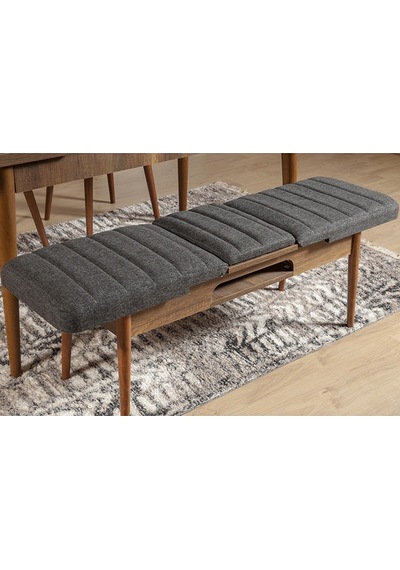 Ahşap Açılır Bench Ceviz Antrasit