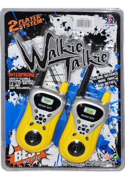 Walkie Talkie Pilli Yüksek Çekim Mesafeli Oyuncak Çocuk Telsizi