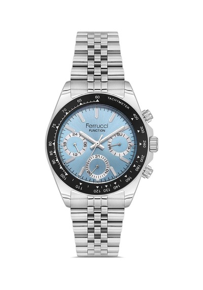 Ferrucci Fcf 1025 03648m.05 Fonksiyonlu Erkek Kol Saati Metalik Gri