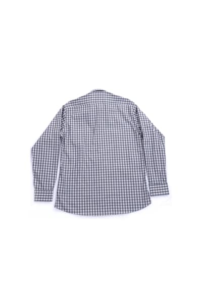 Giant Erkek Uzun Kol Gömlek - Kareli Desen - Minimalist Gri