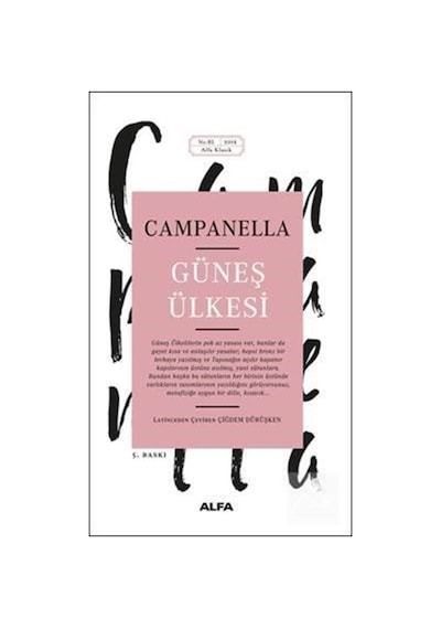 Güneş Ülkesi - Campanella - Alfa Yayıncılık