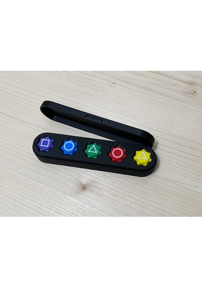 Squid Game Gonggi 5 Taş Oyun Seti, Özel Uzun Kutulu, Ağır Taşlı V